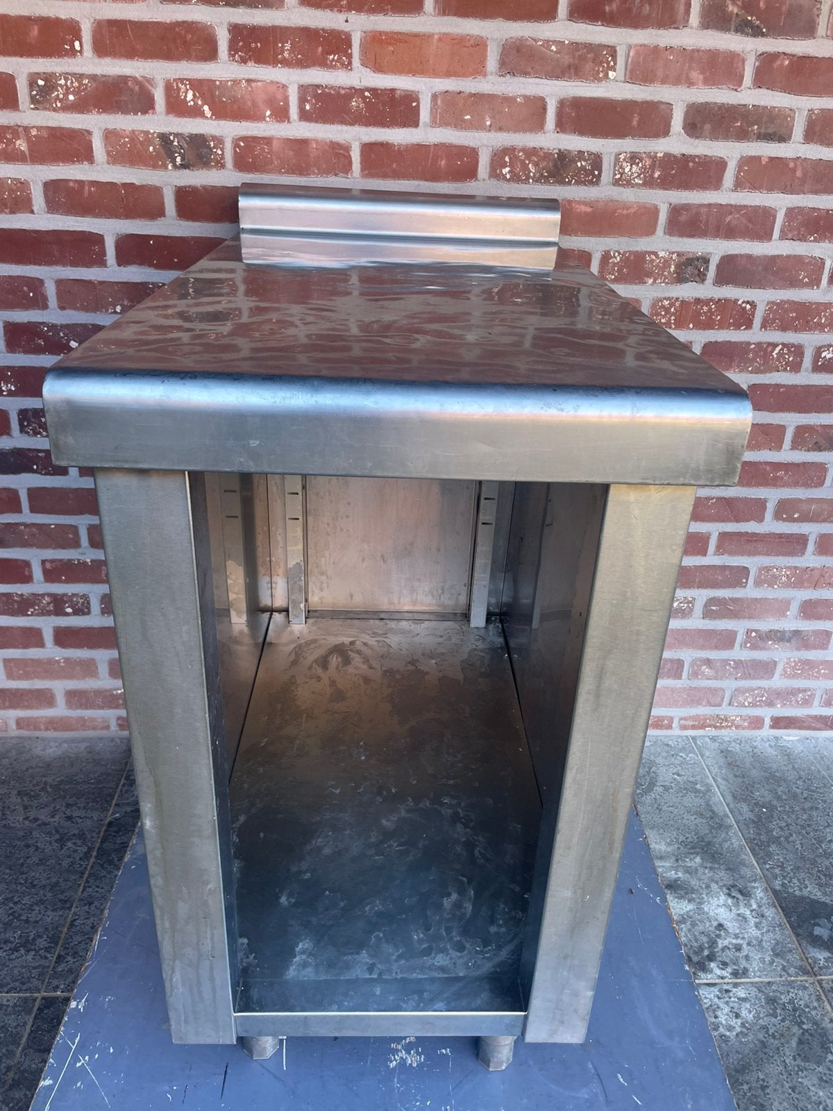 Inox RVS element kast werktafel, Ophalen