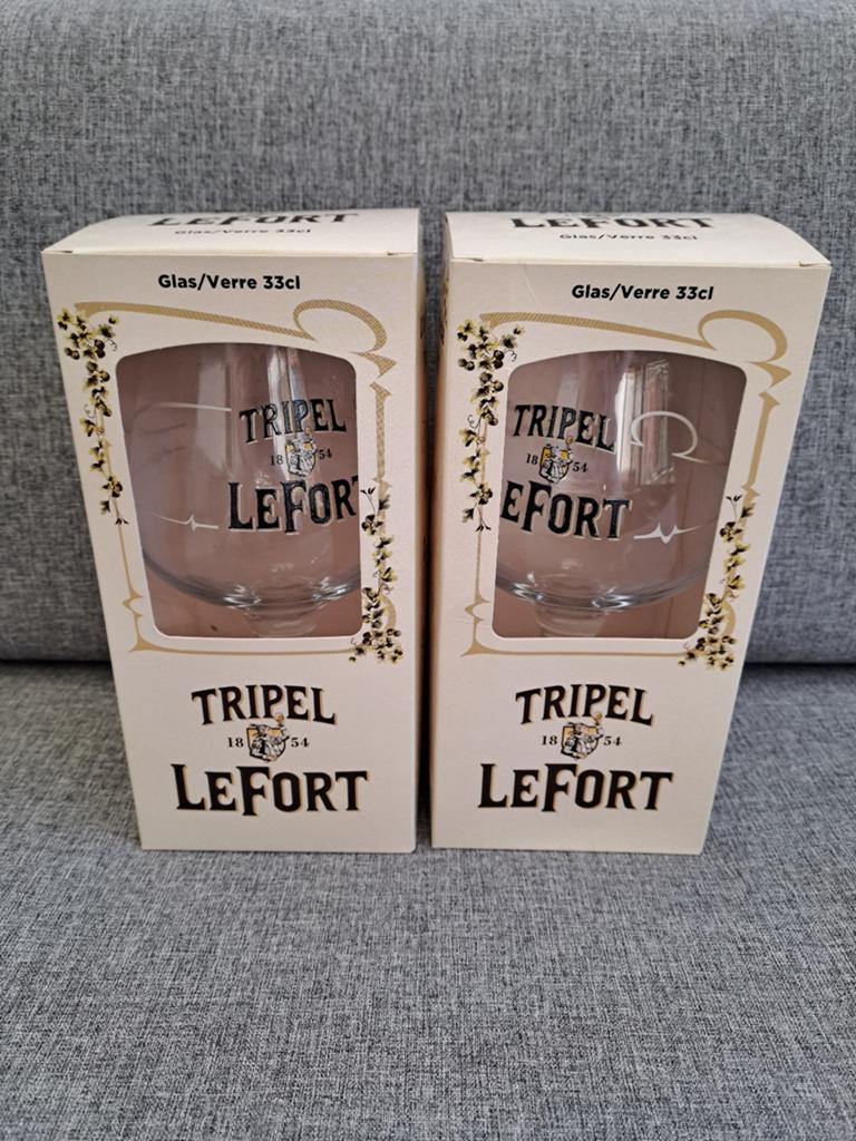 2 glazen
Tripel le fort
Nieuw
Lefort, Ophalen