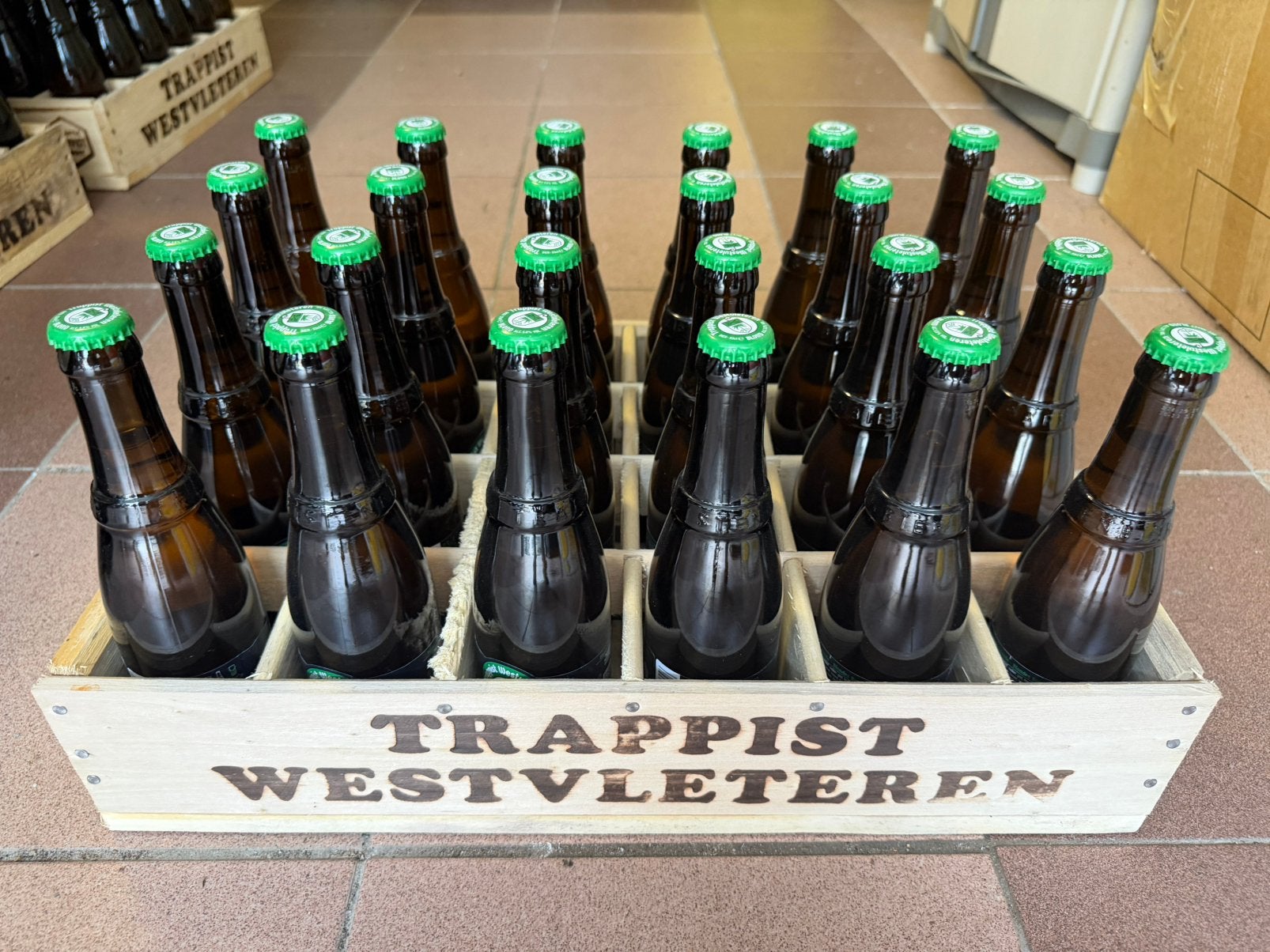 Westvleteren blond - krat 24 flessen, Verzamelen, Ophalen of Verzenden, Zo goed als nieuw, Flesje(s)