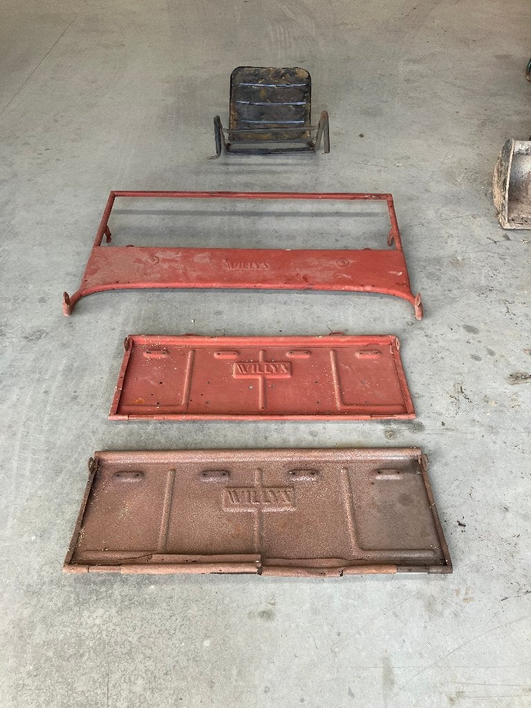 Willys cj2 cj3, Enlèvement, Jeep