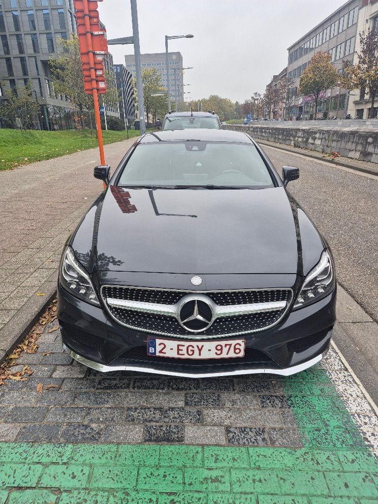 Mercedes-Benz Cls 220d AMG Shooting Brake, Auto's, Automaat, Achterwielaandrijving, Zwart, Leder