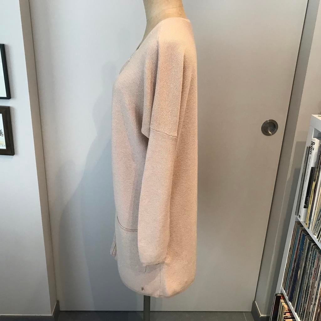 Nude gilet met lurex Des Petits Hauts, maat S, Vêtements | Femmes, Pulls & Gilets, Enlèvement ou Envoi, Comme neuf, Taille 36 (S)