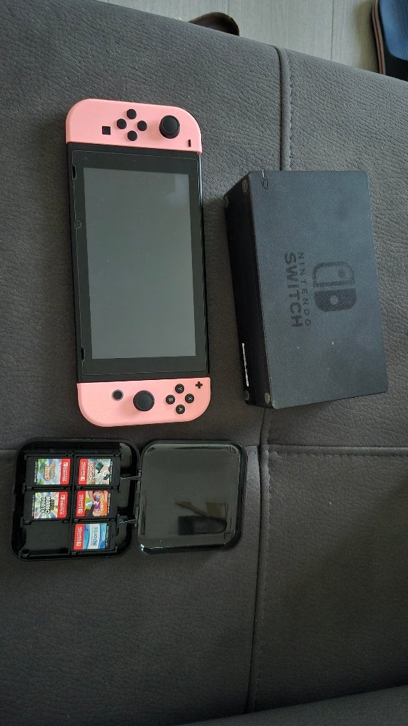 Nintendo switch met toebehoren., Comme neuf, Enlèvement, Switch Original, Avec jeux