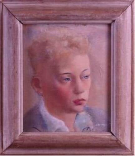 huile sur panneau portrait signe jacques dormont, Antiquités & Art, Enlèvement ou Envoi