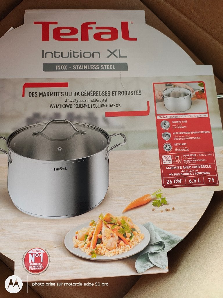 Marmite Tefal 26cm 6,5L neuve, Huis en Inrichting, Keuken | Potten en Pannen, Ophalen of Verzenden, Nieuw, Kookpan, Tefal