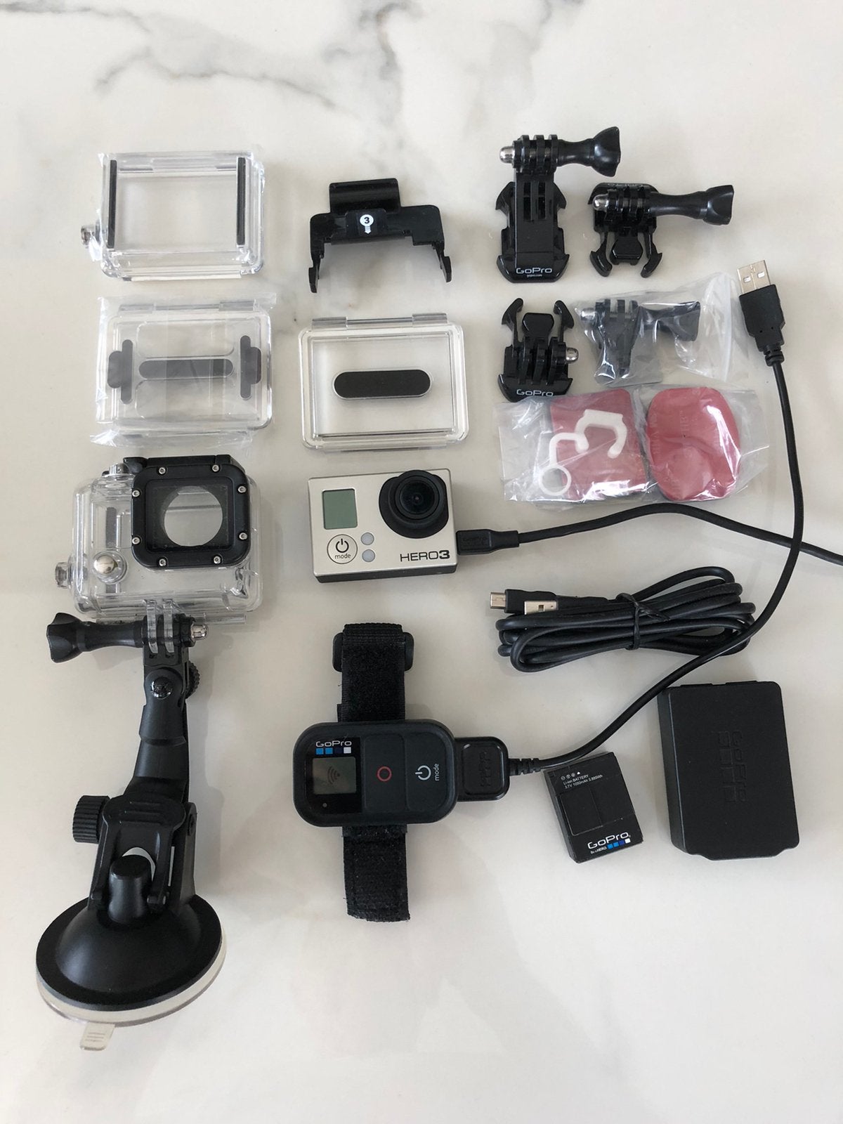 GoPro Hero 3 + wifi afstandsbediening, Audio, Tv en Foto, Actiecamera's, Zo goed als nieuw, GoPro, Ophalen