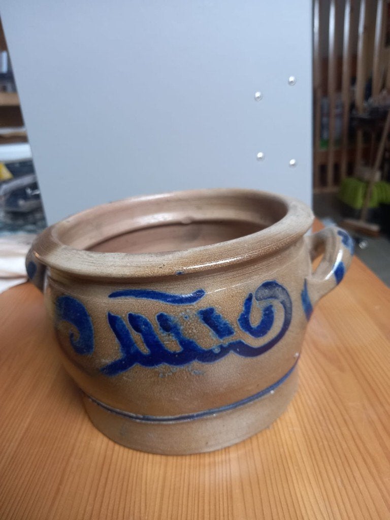Pot en grès, Moins de 25 cm, Rond, Enlèvement, Utilisé