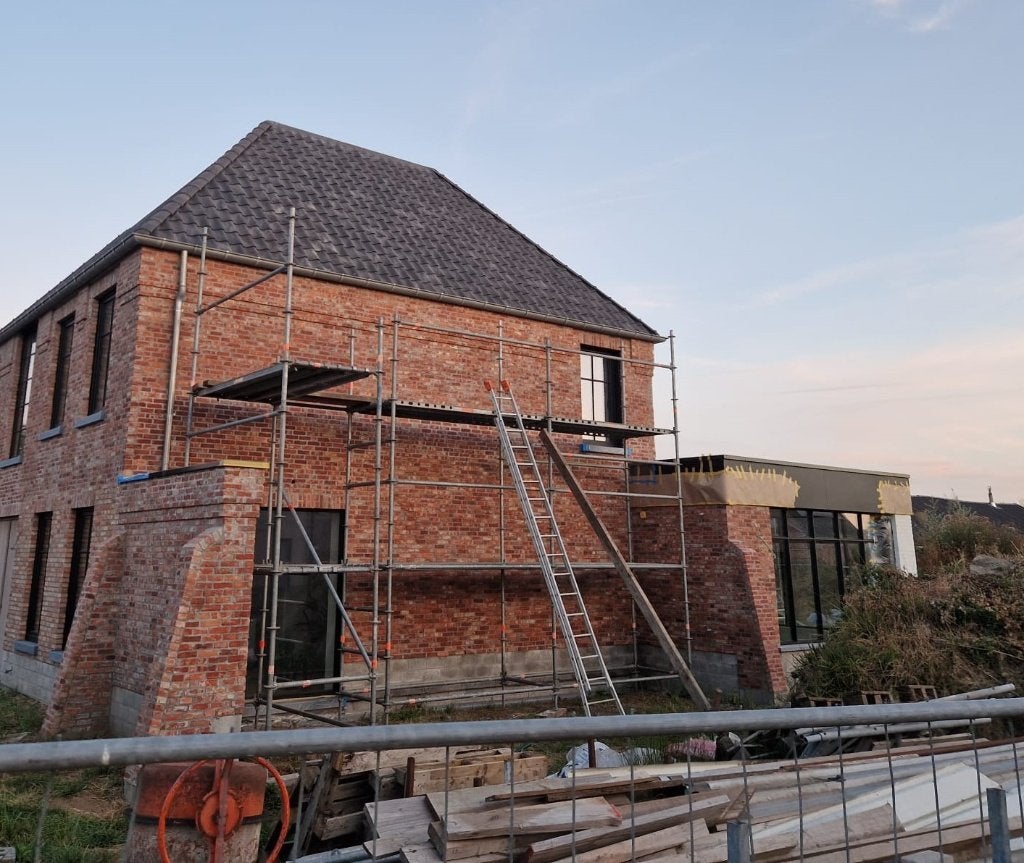 Layher stelling, Enlèvement, Utilisé, Échafaudage de façade, 5 mètres de hauteur ou plus