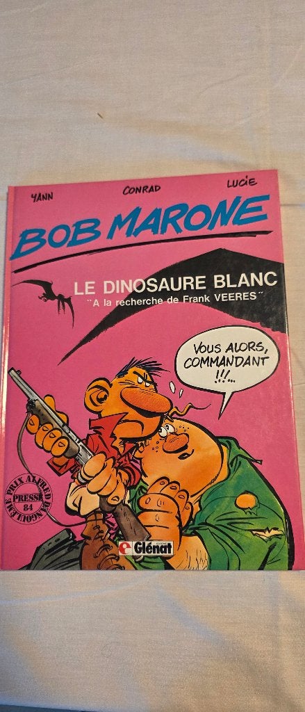 Bob Marone 1 – Le dinosaure blanc – EO Glénat 1984, Livres, Enlèvement ou Envoi, Une BD, Yann & Conrad, Utilisé