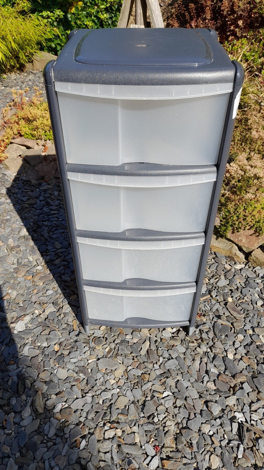 Tour de rangement en plastique type CURVER à  4 tiroirs, Ophalen, Minder dan 50 cm, Gebruikt, 3 of 4 laden