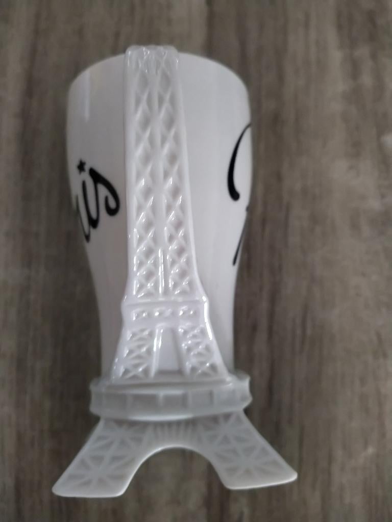 Speciale tas uit Parijs, mok in Eiffeltoren vorm, Ophalen, Nieuw, Porselein, Kop en/of schotel