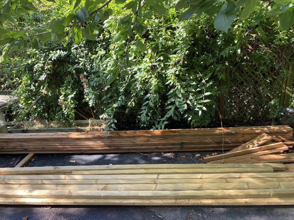 Planches bois pour terrasse et set de plots, Enlèvement, Neuf, 250 cm ou plus, Planches