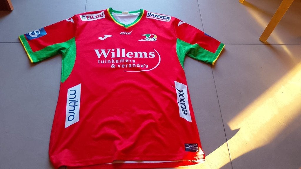 voetbalshirt Joma KVO KV Oostende XXL gesigneerd / ploeg, Enlèvement ou Envoi, Comme neuf
