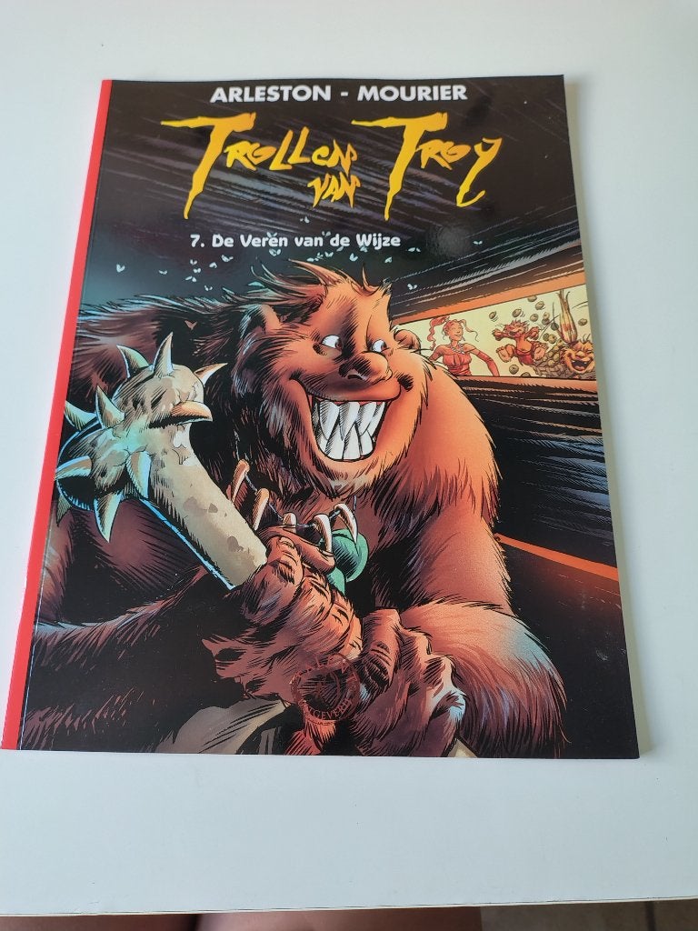 Trollen van Troy - stripverhaal - 7 De veren van de wijze, Eén stripboek, Ophalen of Verzenden, Zo goed als nieuw