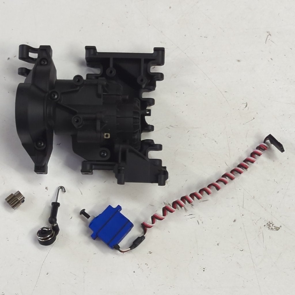 Traxxas TRX-4 2 speed transmissie + servo, zeer goede staat, Hobby en Vrije tijd, Ophalen of Verzenden, Gebruikt, Schaal 1:10