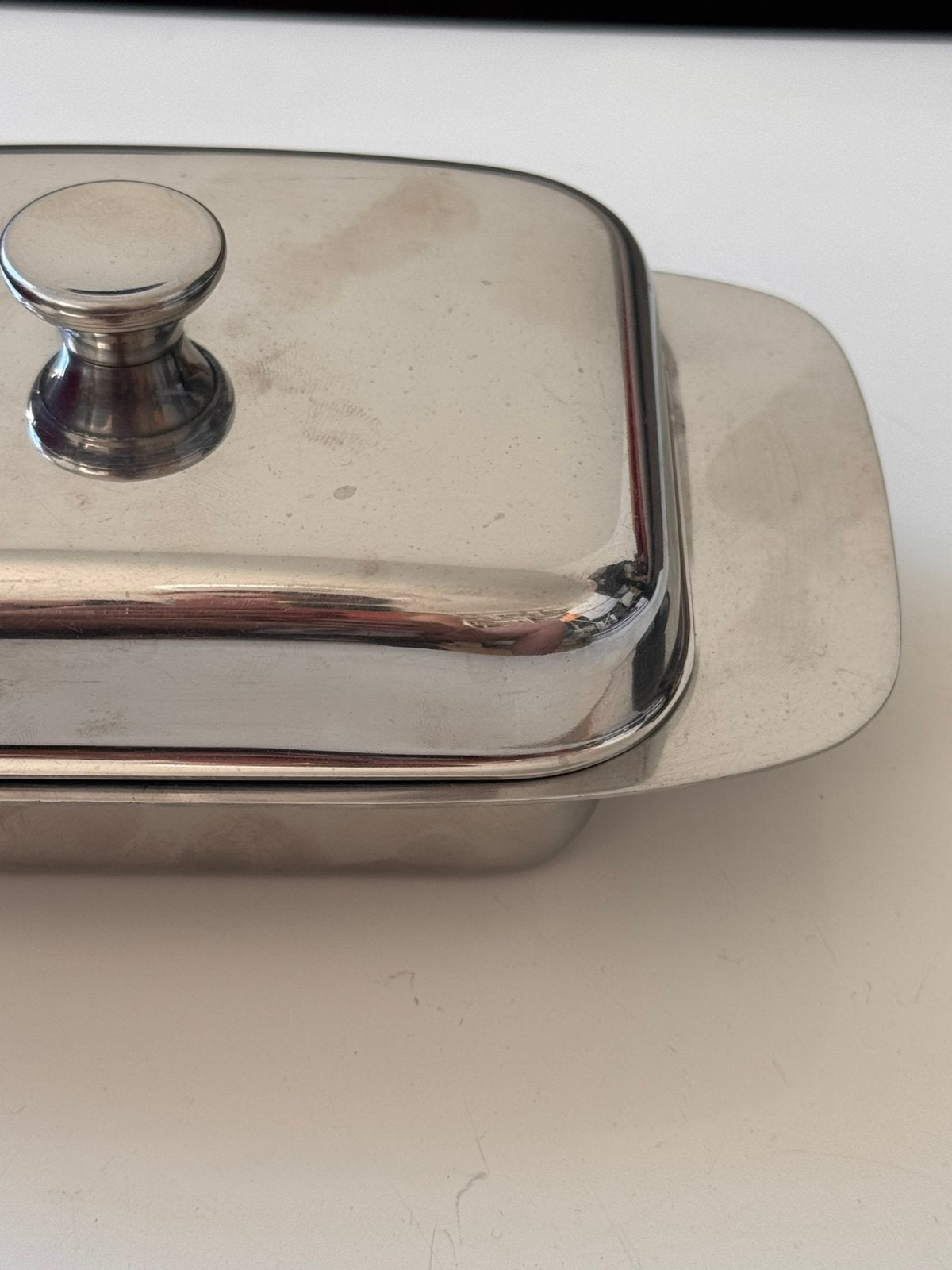 Michael Graves design botervloot voor Alessi ROESTVRIJ STAAL, Huis en Inrichting, Ophalen of Verzenden, Vintage
