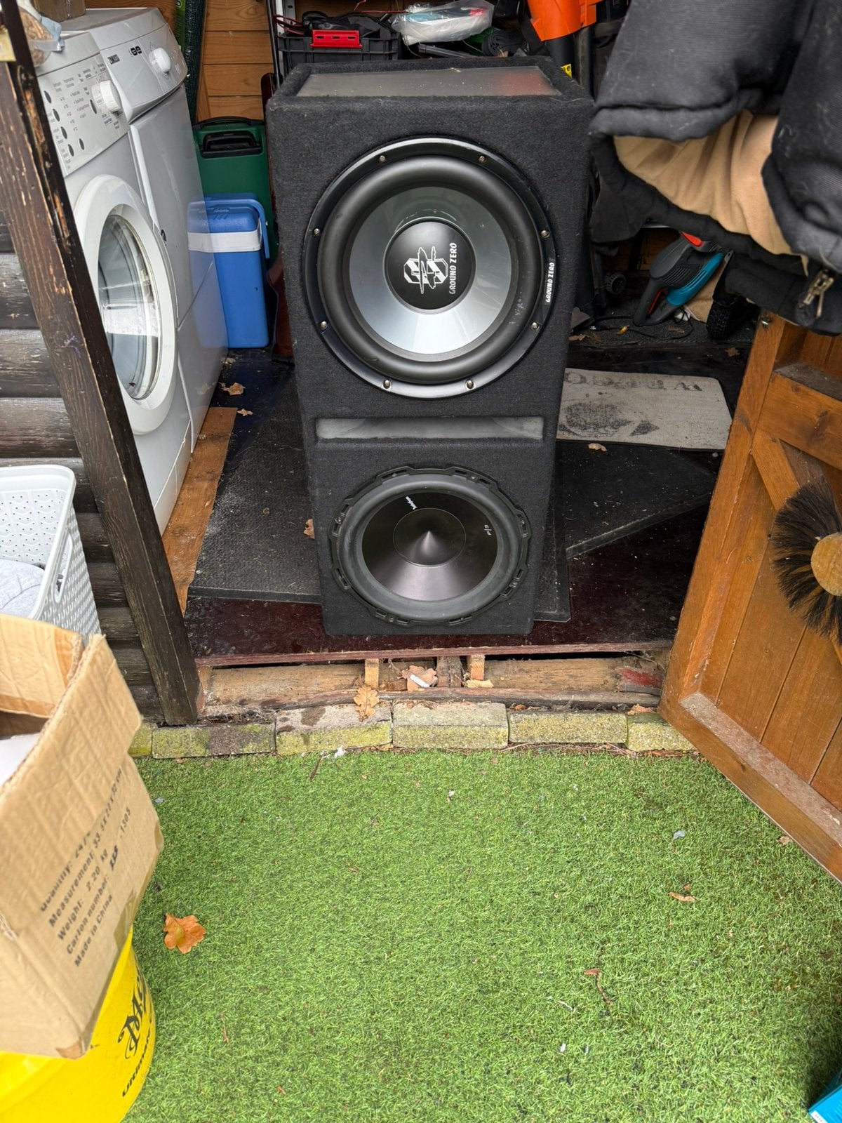 Subwoofer auto, Ophalen, Gebruikt