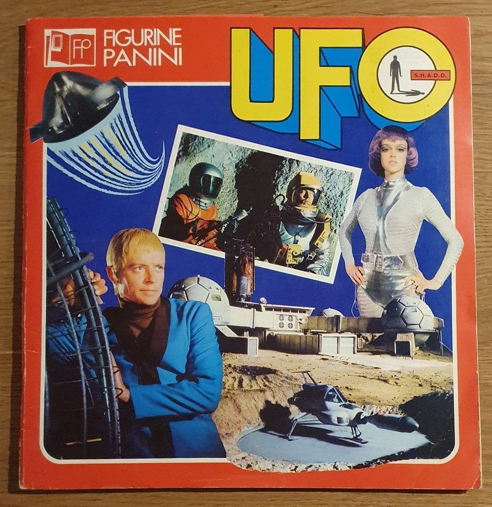 Sticker Album - Panini - UFO (1973), Verzamelen, Ophalen of Verzenden, Zo goed als nieuw, Film, Tv of Omroep