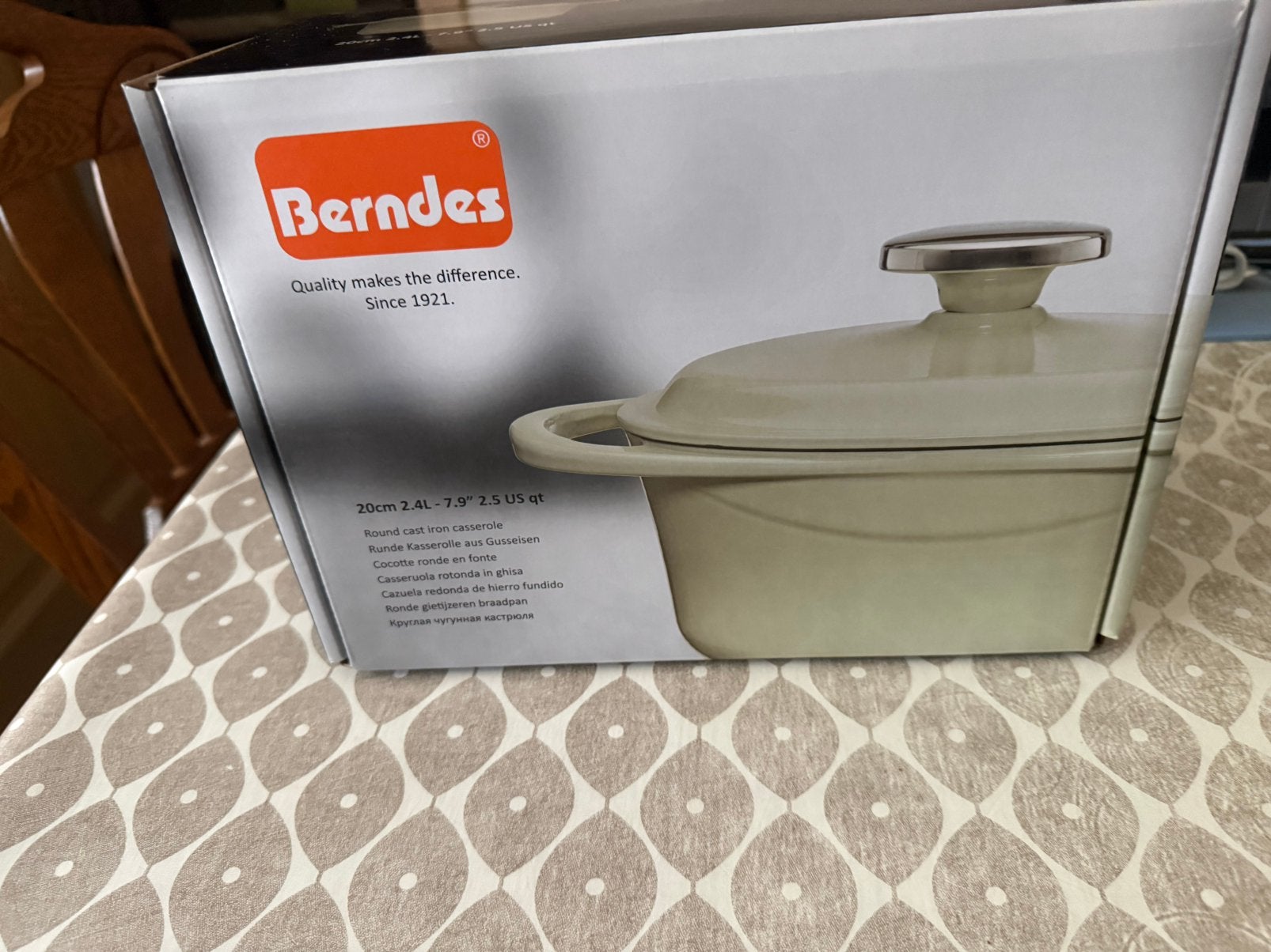 Berndes gietijzeren braadpan 20cm (2,4L) NIEUWSTAAT Inductie, Ophalen, Braadpan, Met deksel, Zo goed als nieuw