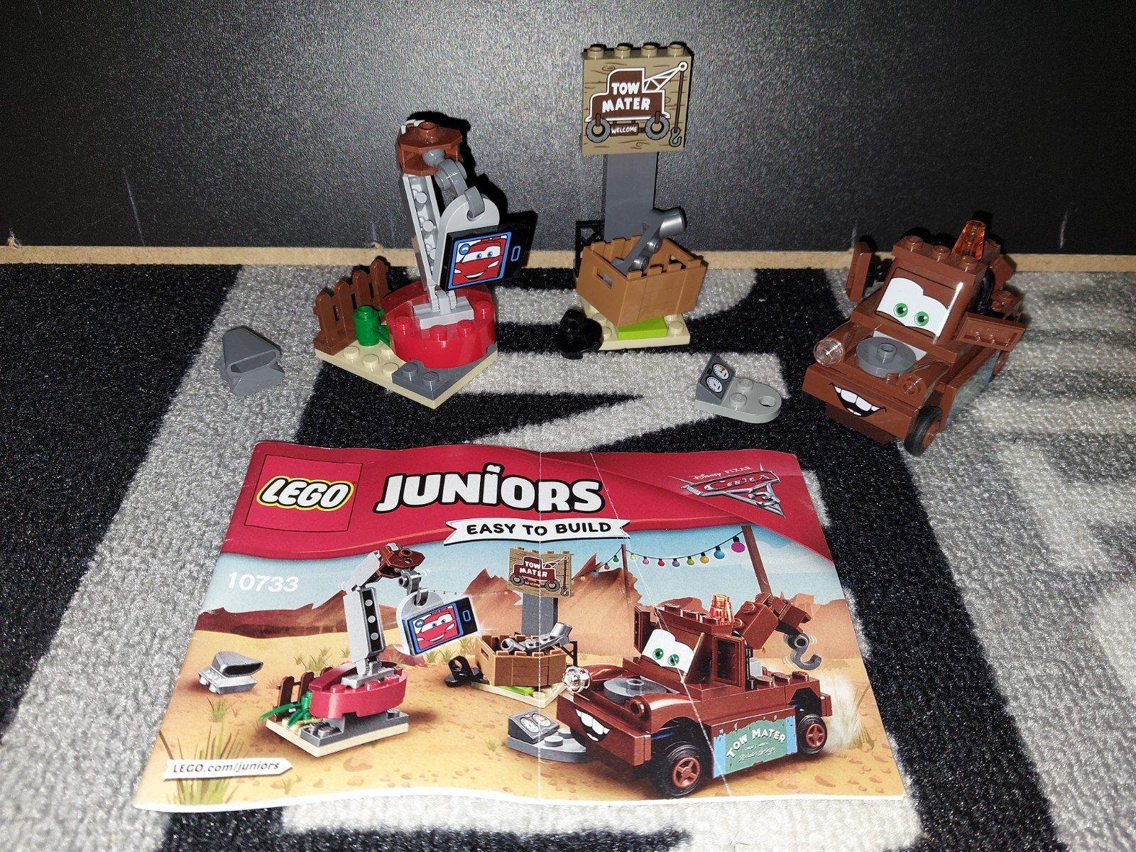Lego Juniors Cars Takels sloopterrein., Ophalen, Compleet, Lego