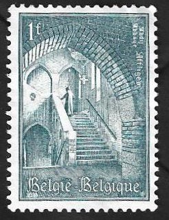 1 Postzegel België 1965 Abdij van Affligem, Enlèvement ou Envoi, Non oblitéré, Timbre-poste, Neuf