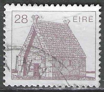 Irlande 1985 - Yvert 572 - Église Saint MacDara - 28 p. (ST), Envoi, Affranchi