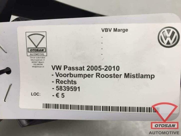 vw passat 05 10 grille de pare chocs avant droite nouveau !, Autos : Pièces & Accessoires, Neuf, Pare-chocs, Volkswagen, Volkswagen AG