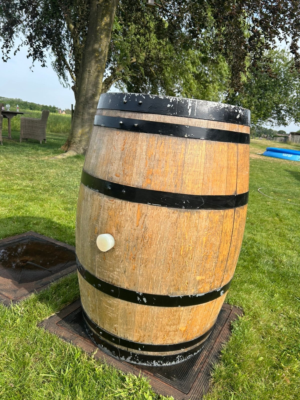 Groot wijnvat, Tuin en Terras, Ophalen, Zo goed als nieuw