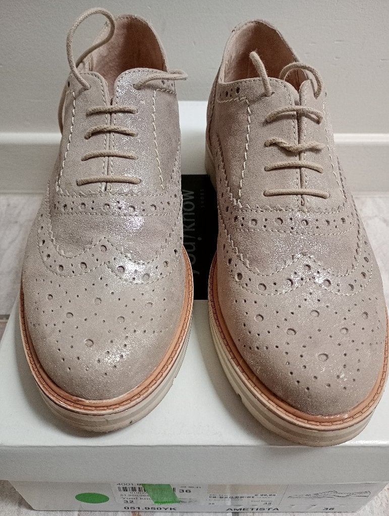 NIEUWE You/Know lage veterschoenen maat 36, Beige, Enlèvement, Autres types, Neuf