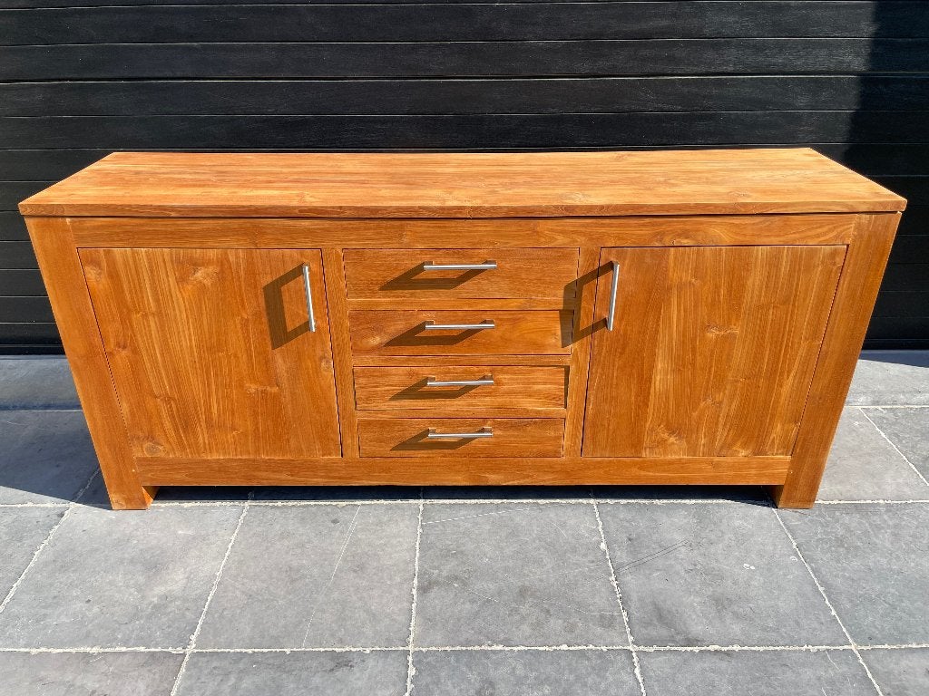 Teak dressoir, Huis en Inrichting, Kasten | Dressoirs, Ophalen, Zo goed als nieuw, Teakhout
