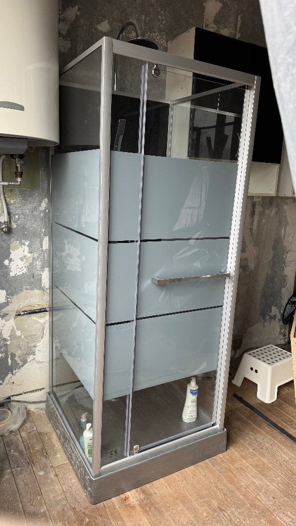 Aurlane douchecabine 70  70  225 cm, Ophalen, Gebruikt, Met douche