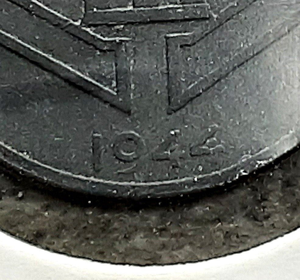 België - 25 cent - 1944 NL./Fr. (Ref 012), Postzegels en Munten, Ophalen of Verzenden, Metaal, Losse munt