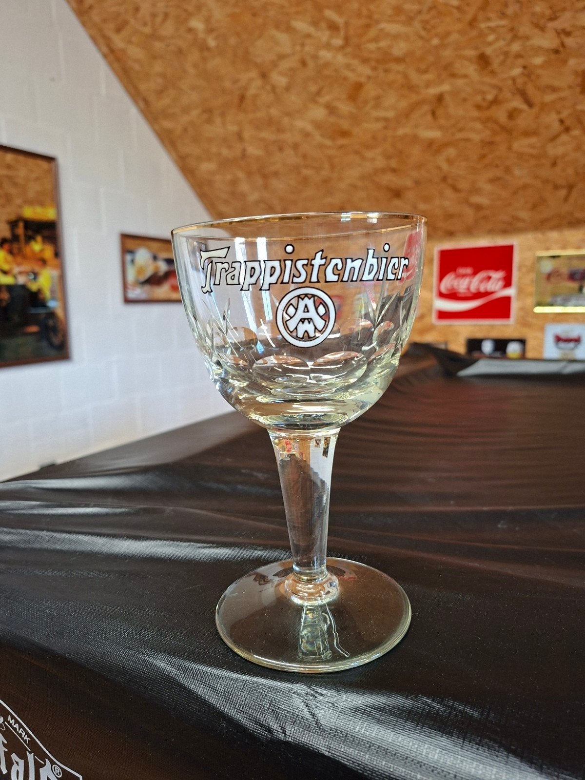 Westmalle Trappistenbier email, Ophalen of Verzenden, Zo goed als nieuw, Bierglas