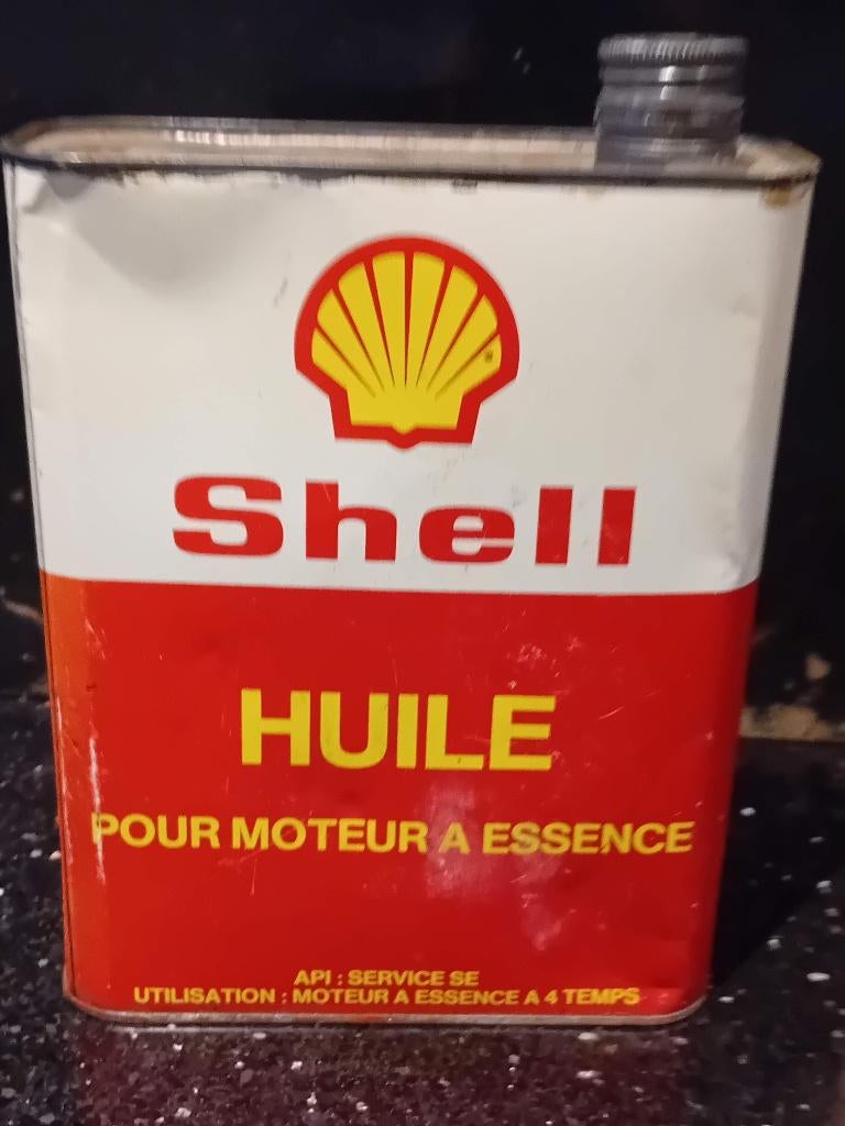 Bidon d'huile rare Shell moteur a essence, Enlèvement ou Envoi, Utilisé