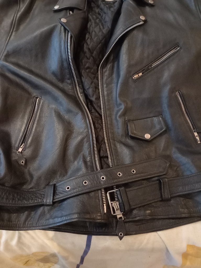 Vest in leder, Motoren, Ophalen, Heren, Unicorn, Jas | leer