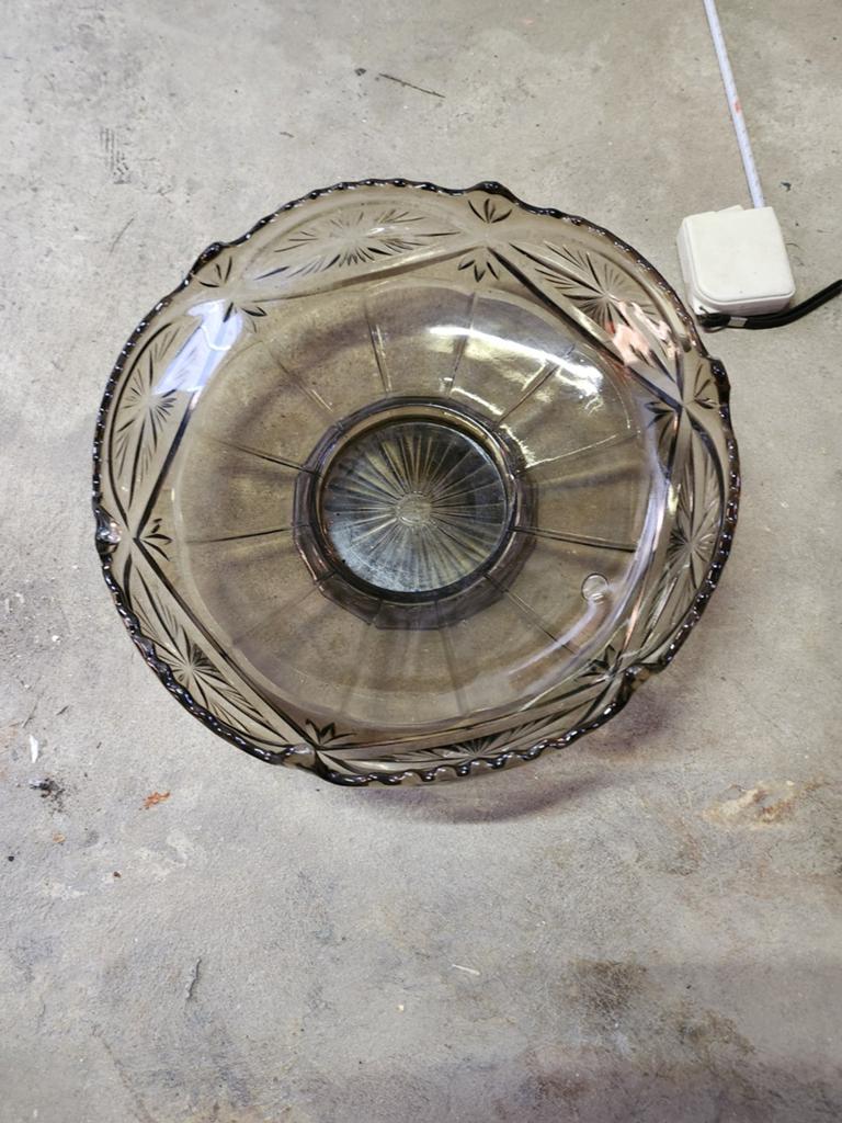 Glazen saladeschaal, Ophalen of Verzenden, Glas