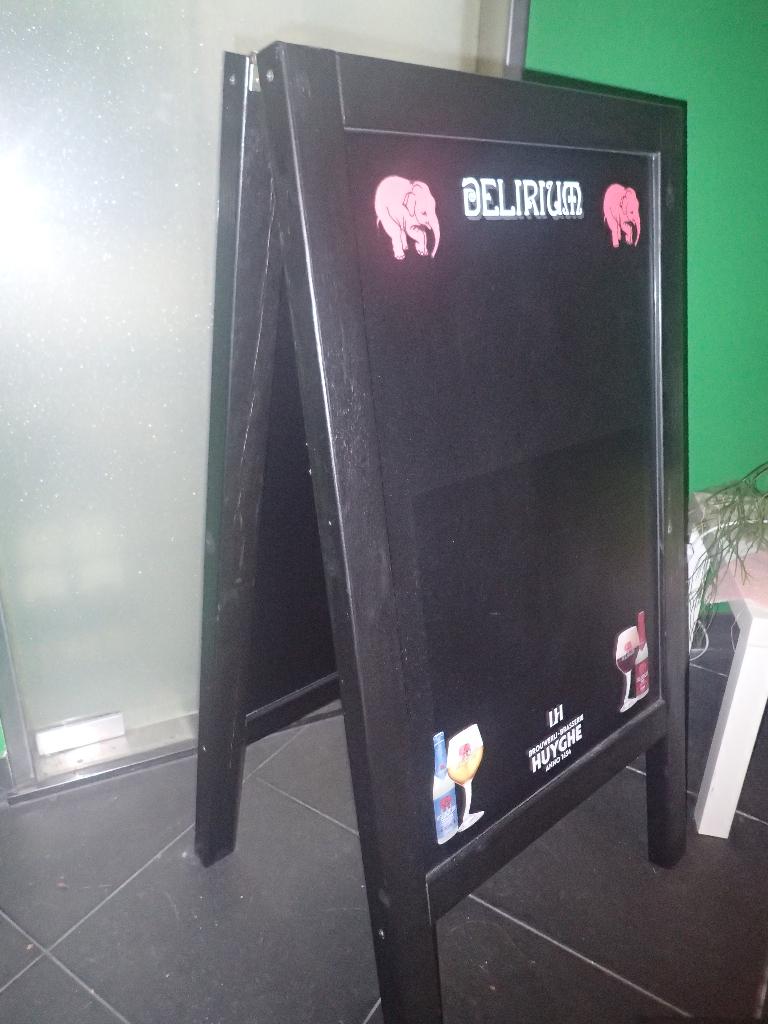 Delirium krijtbord, nieuwe staat, Verzamelen, Biermerken, Ophalen, Nieuw, Reclamebord, Plaat of Schild, Overige merken