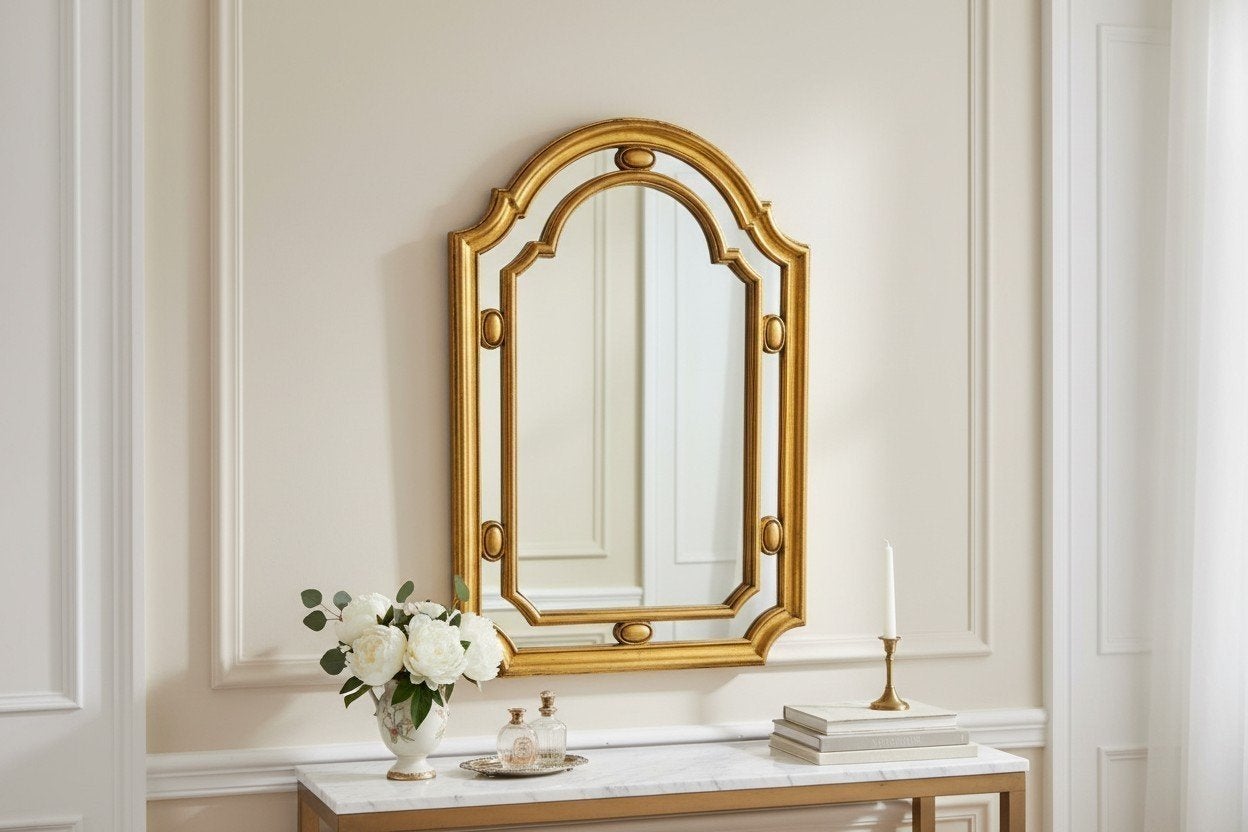Vintage 'gouden' barok spiegel / wandspiegel, Ophalen