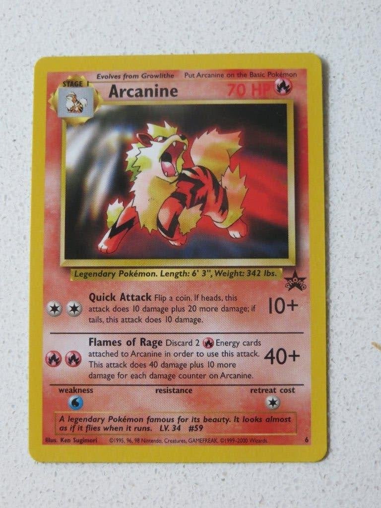 Arcanine (Black Star Promo - WP 6) - Pokémon, Ophalen of Verzenden, Zo goed als nieuw, Losse kaart