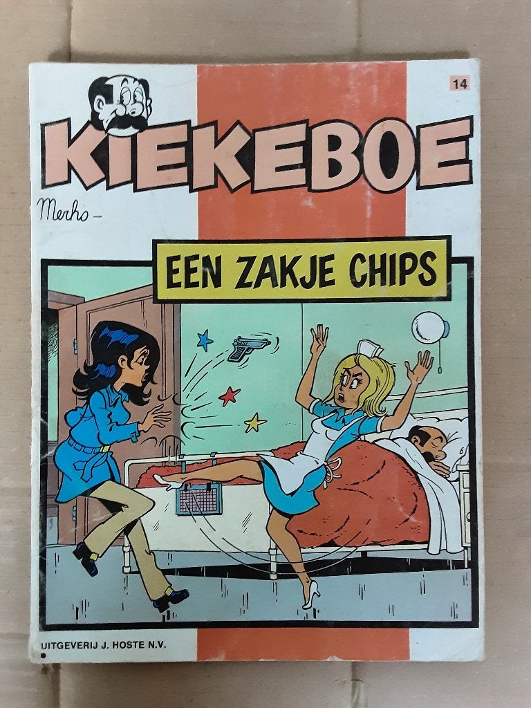 Kiekeboe nr. 14 “Een zakje chips”., Livres, Une BD, Enlèvement ou Envoi, Comme neuf, Merho