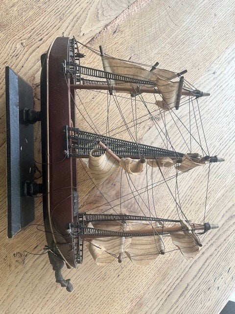 Schip decoratie, Huis en Inrichting, Woonaccessoires | Overige, Ophalen, Hout, Bruin, Gebruikt