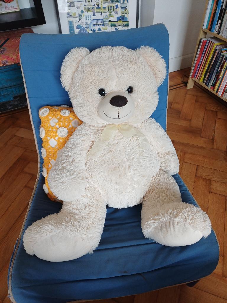 Ours en peluche, Enlèvement, Comme neuf, Blanc, Ours