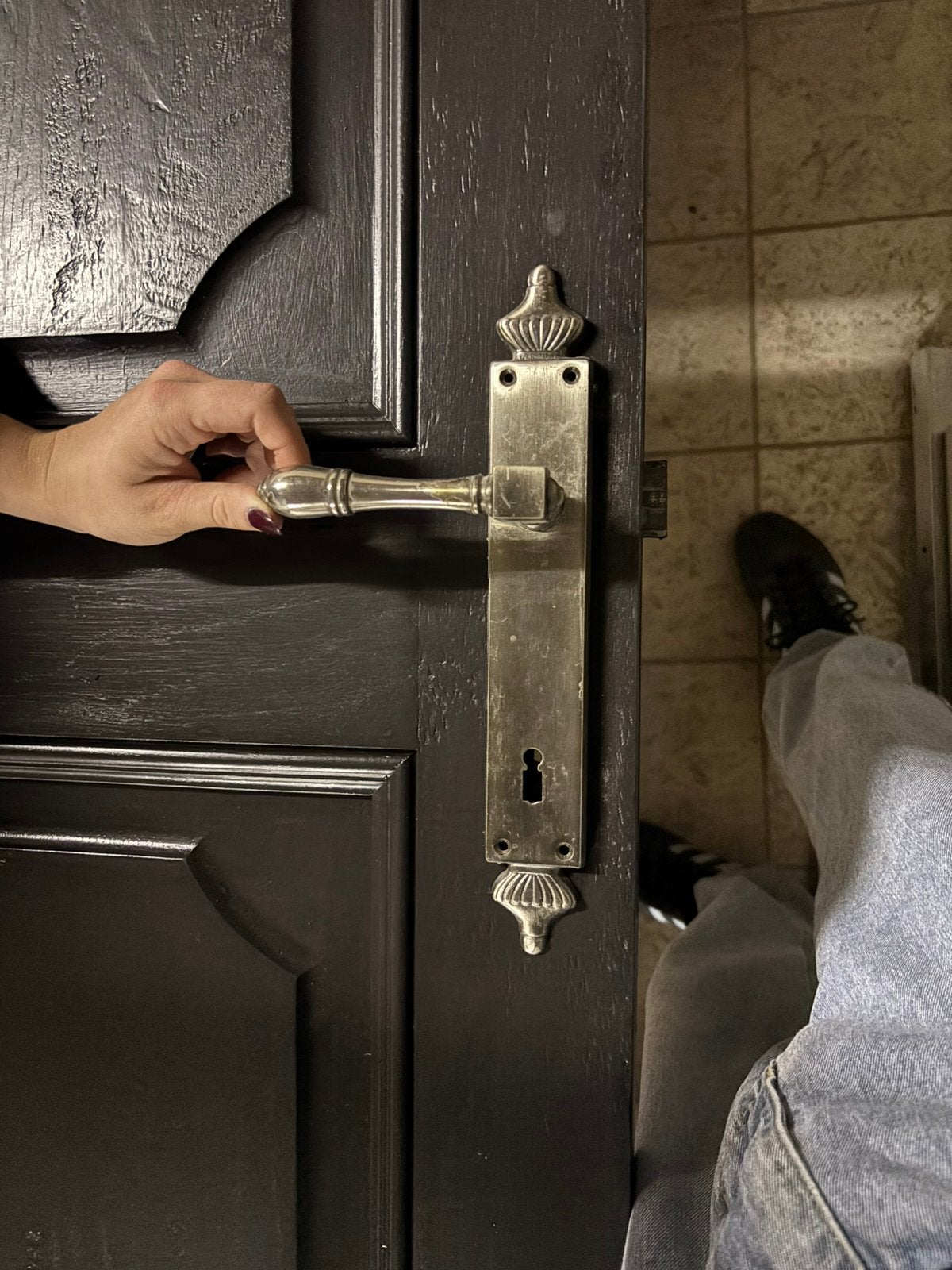 Deur klinken, Ophalen, Gebruikt