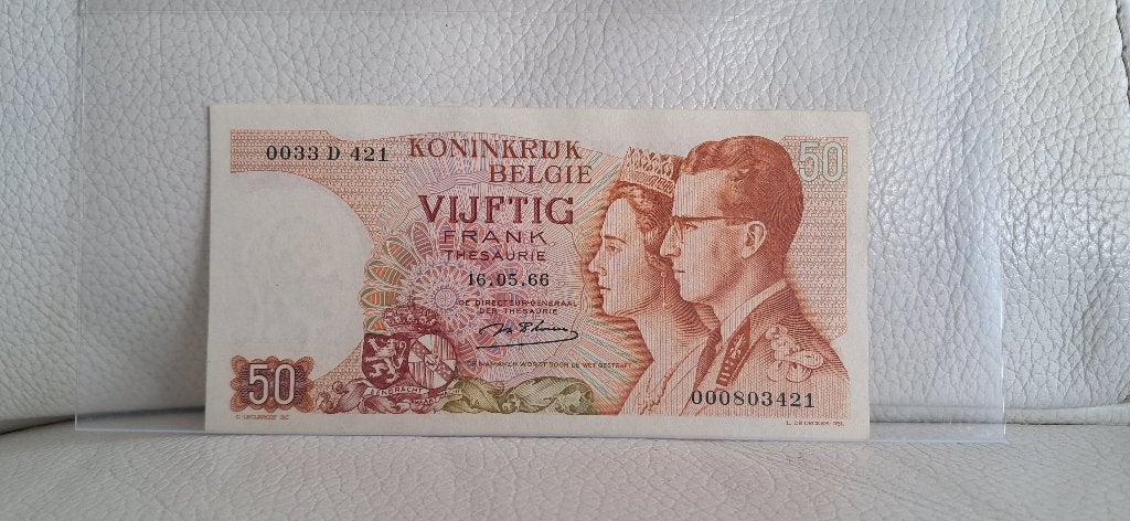 50 frank Koninklijk paar - A/Unc biljet, Postzegels en Munten, Bankbiljetten | België, Verzenden, Los biljet