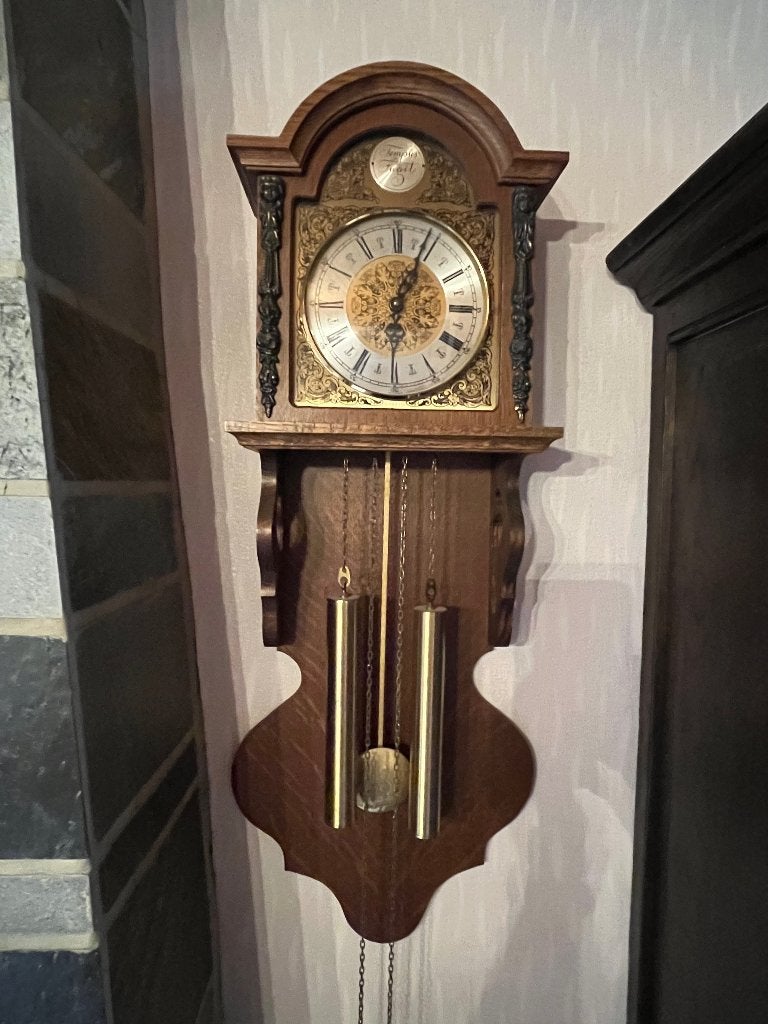 Wandklok, Huis en Inrichting, Ophalen, Met gewichten, Wandklok, Klassiek