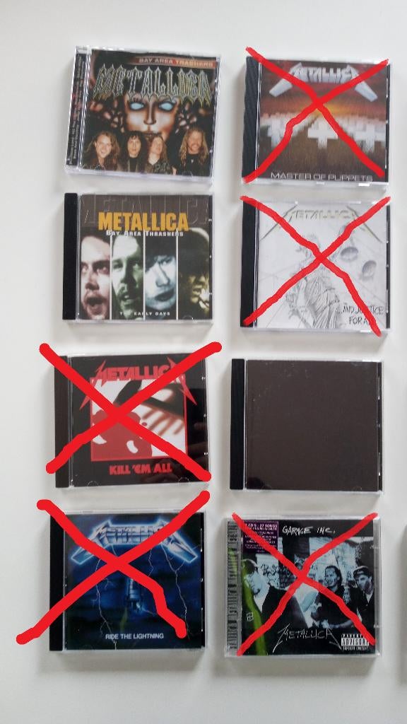 Metallica collectie, Cd's en Dvd's, Ophalen, Zo goed als nieuw