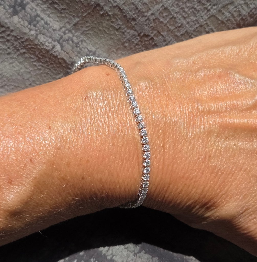 Gouden tennisarmband 3.00 ct Labgrown diamanten. 2026/465, Nieuw, Ophalen of Verzenden, Met edelsteen, Goud