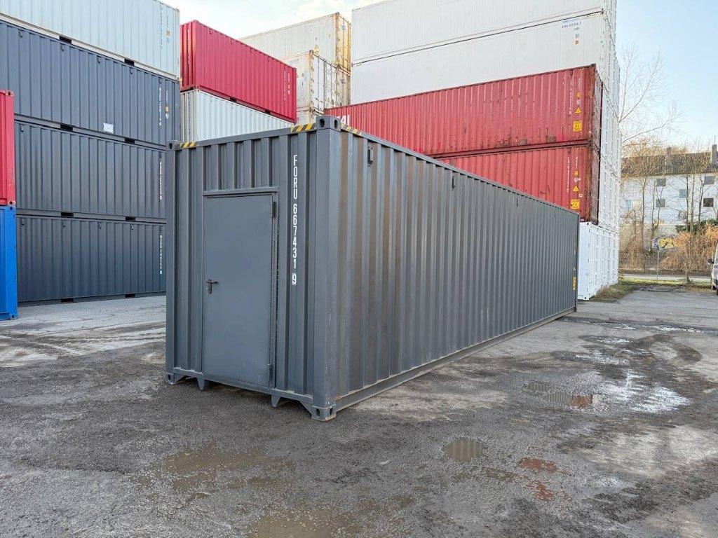 40 ft HC-container met RAL 7016-voordeur, Ophalen of Verzenden, Zo goed als nieuw