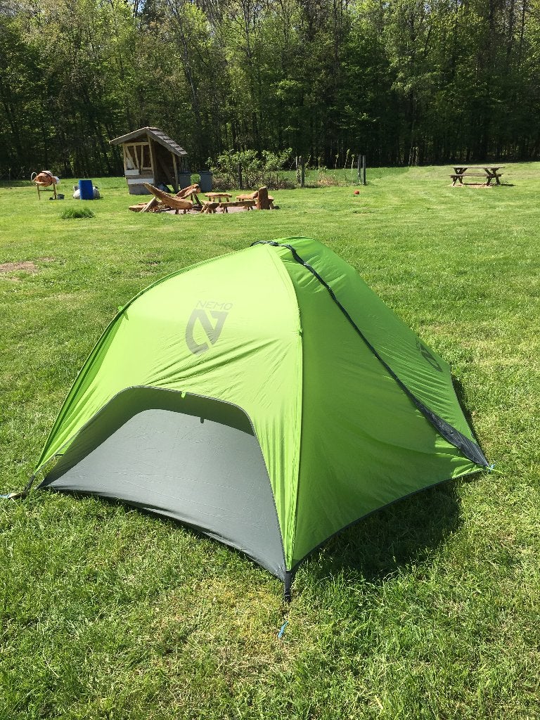 2P tent Nemo Hornet, Caravans en Kamperen, Ophalen, Zo goed als nieuw, Tot en met 2