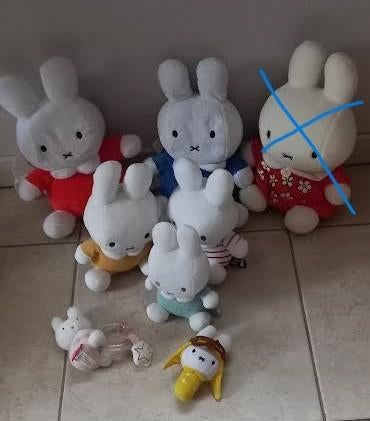 Knuffel Nijntje 8 stuks, Ophalen of Verzenden, Zo goed als nieuw, Rammelaar
